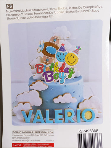 Topper Bolo Feliz Aniversário 21